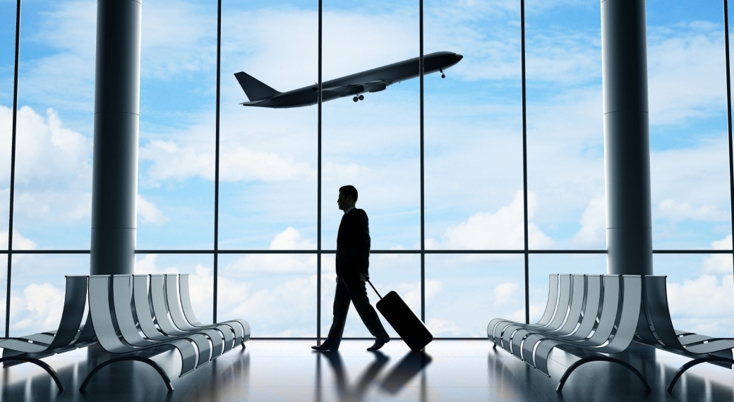 Business Person in an Airport